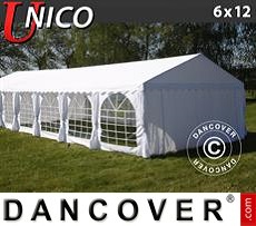 Tenda party UNICO 6x12m, Bianco