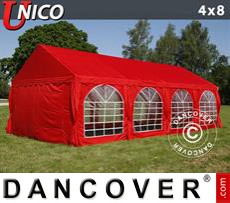 Tenda party UNICO 4x8m, Rosso