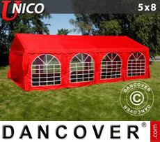 Tenda party UNICO 5x8m, Rosso