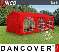 Tenda party UNICO 3x6m, Rosso